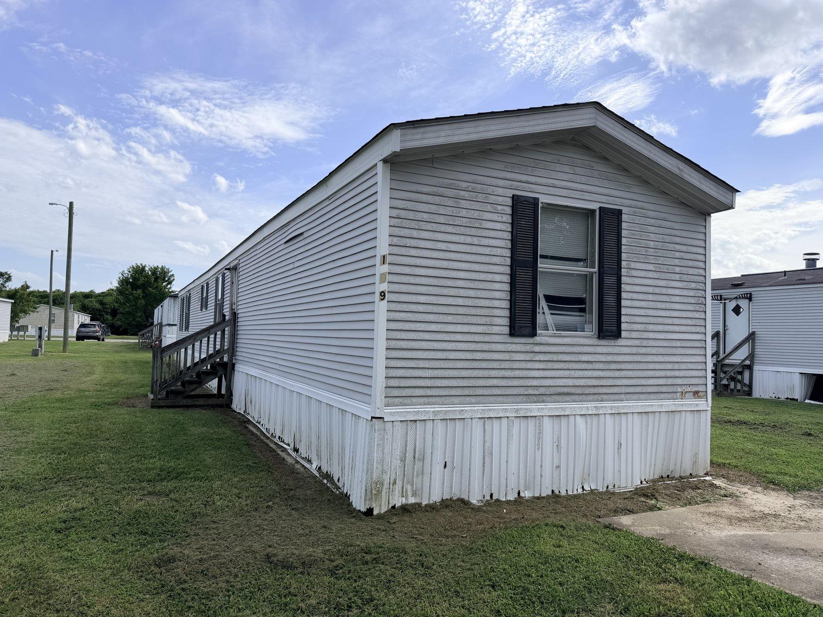 Exterior with entry steps