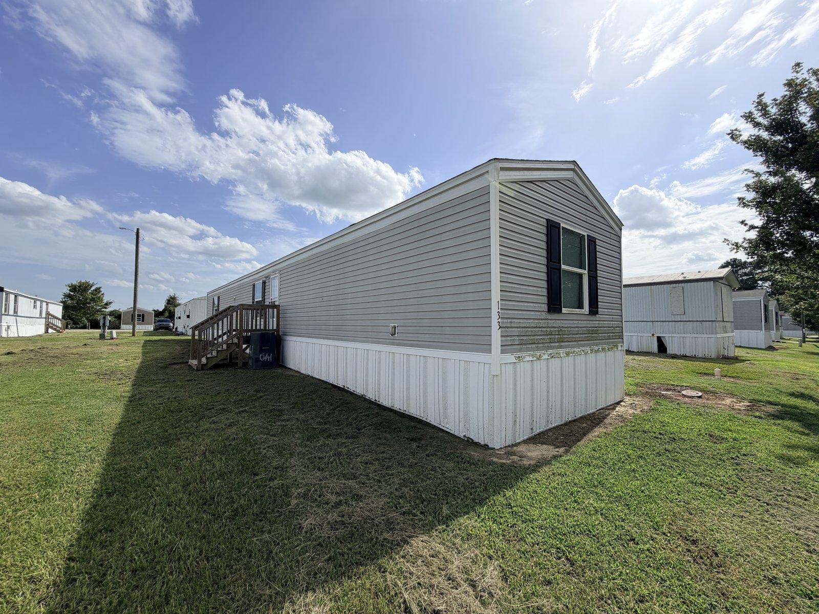 Exterior with entry steps