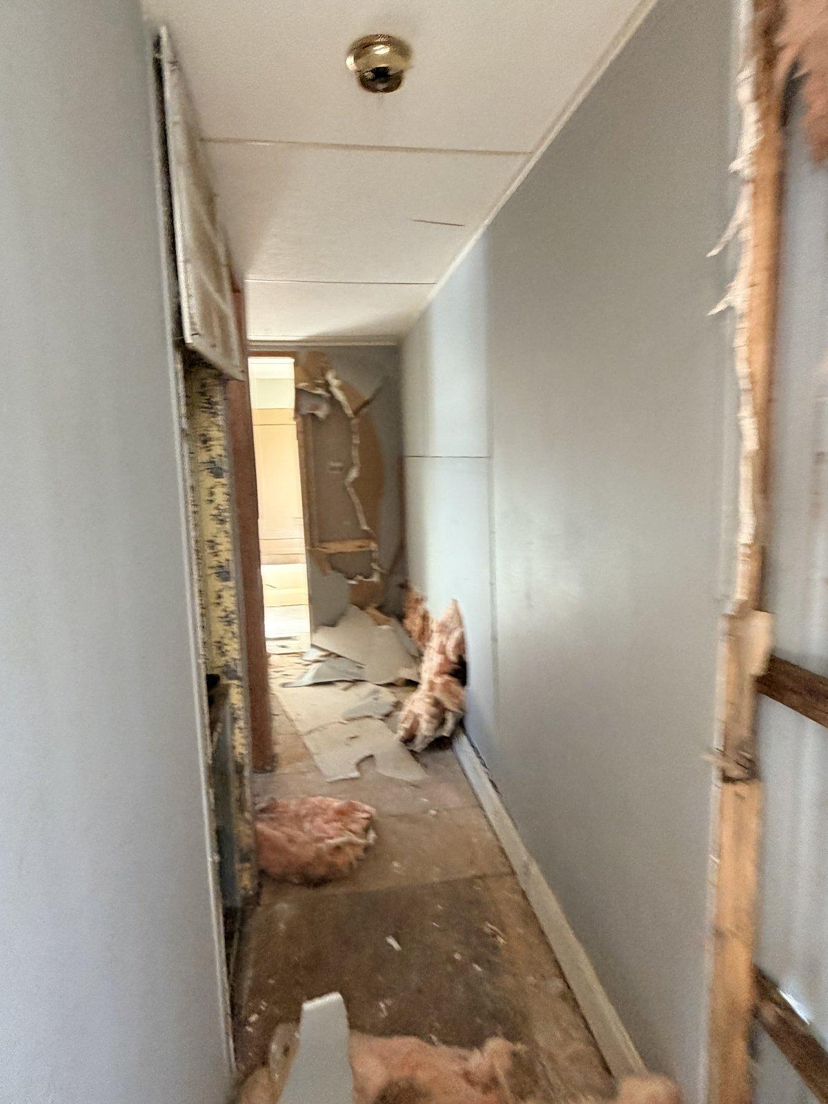 Hallway under renovation