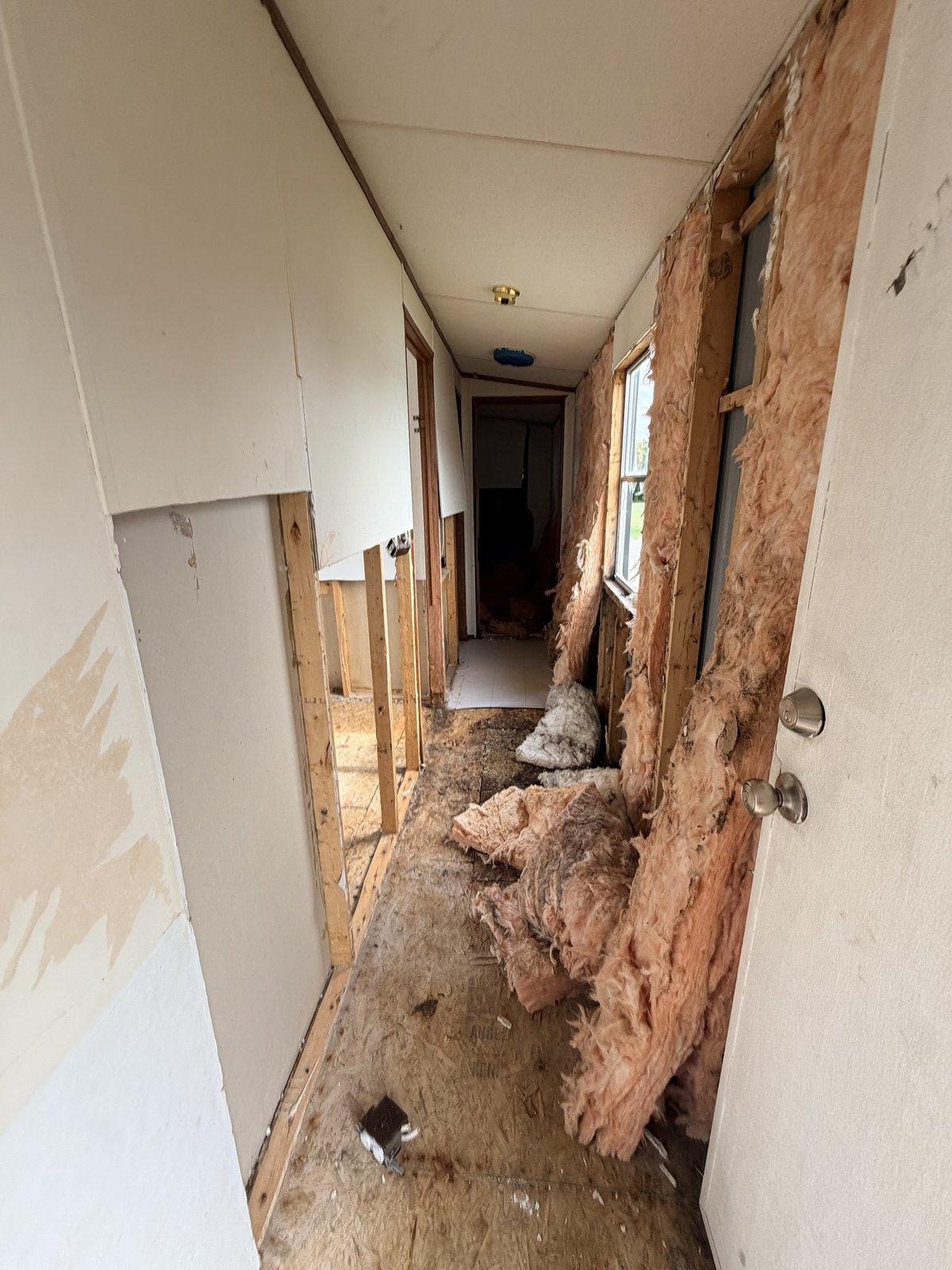 Hallway under renovation