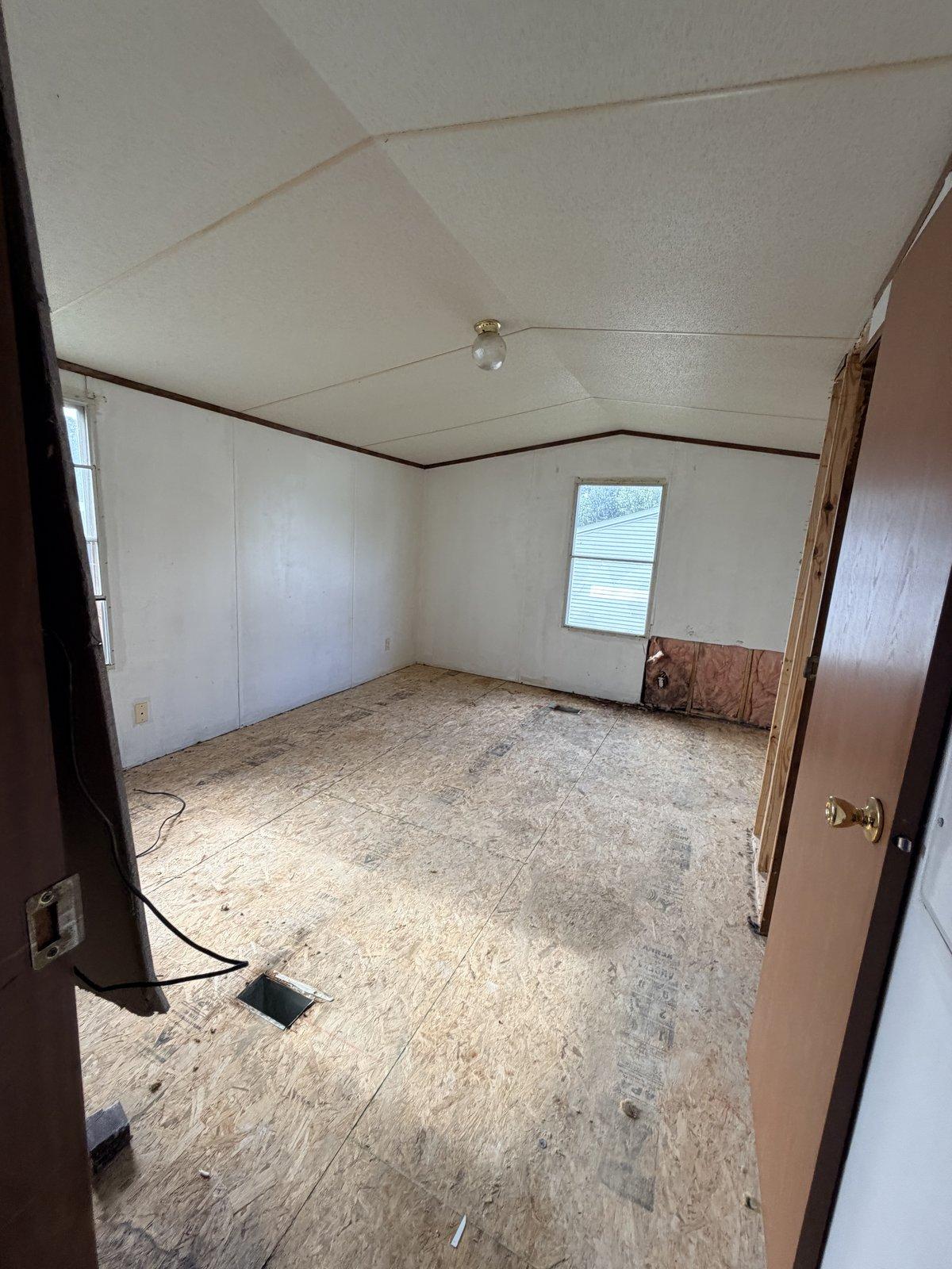 Bedroom under renovation