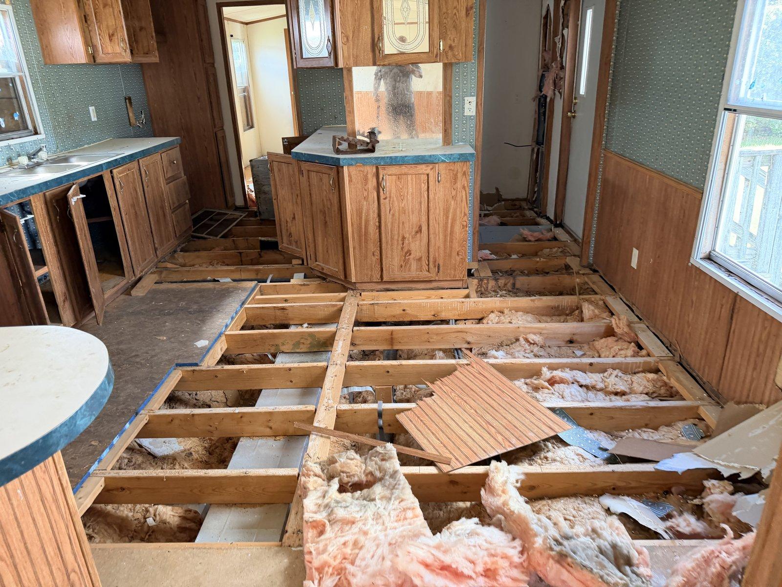 Kitchen area under renovation