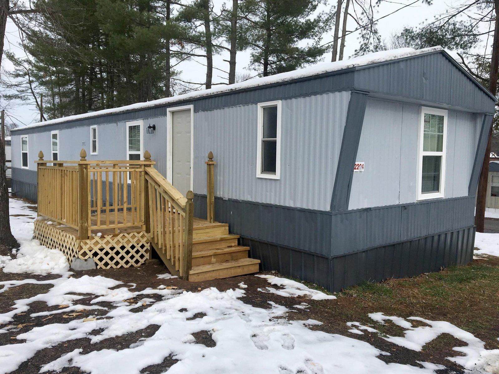 Front exterior with deck