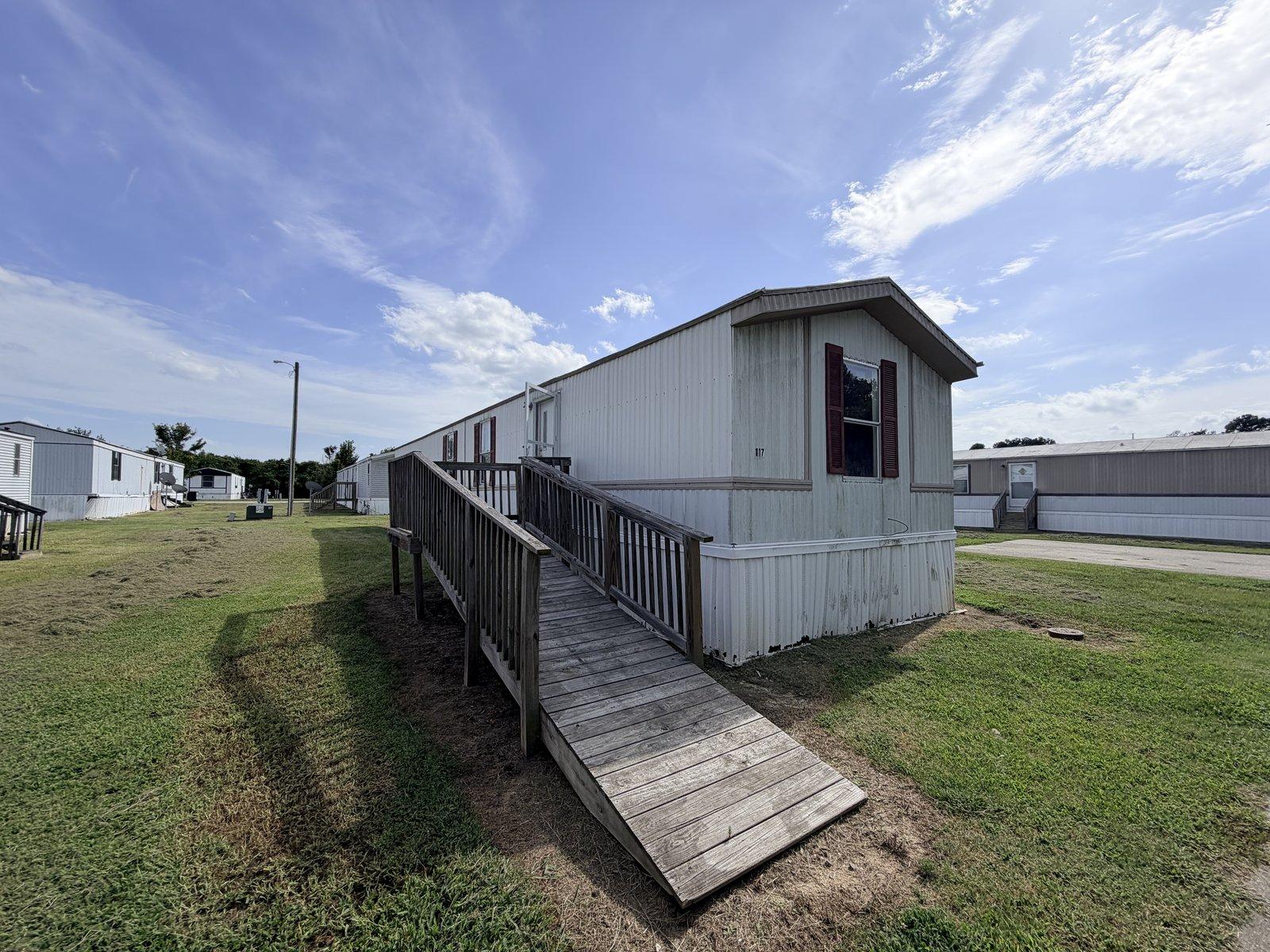 Exterior with wheelchair ramp